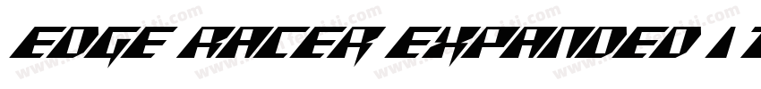 Edge Racer Expanded Italic Expanded字体转换